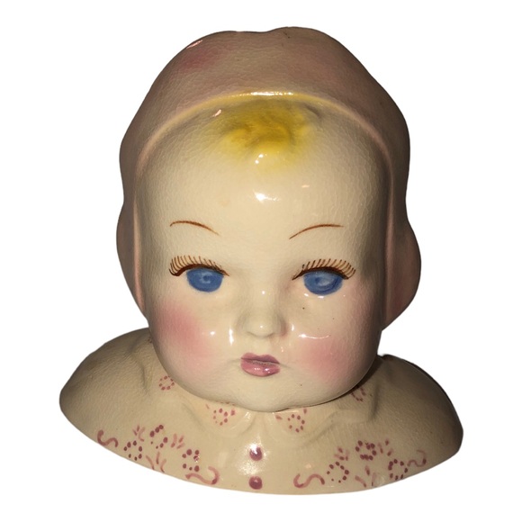 Vintage Circa 1940-1950 Horton Ceramics Baby Girl Planter Vase - Picture 1 of 6